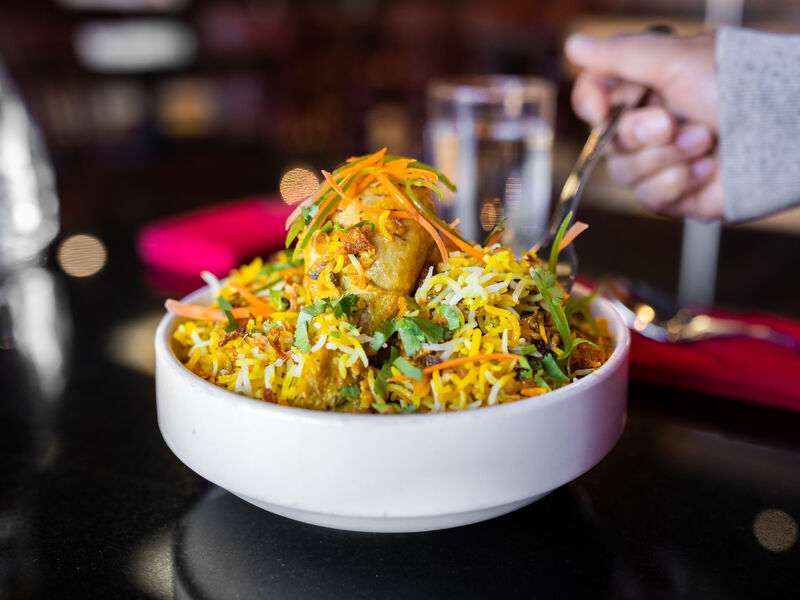 Chicken biryani at Sanskrit